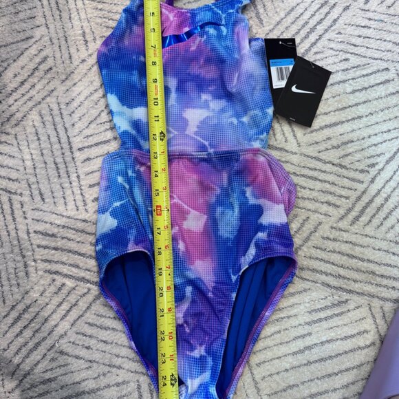 NWT - Nike Blue and Purple One Piece Bathing Suit - Women's M - Picture 3 of 5